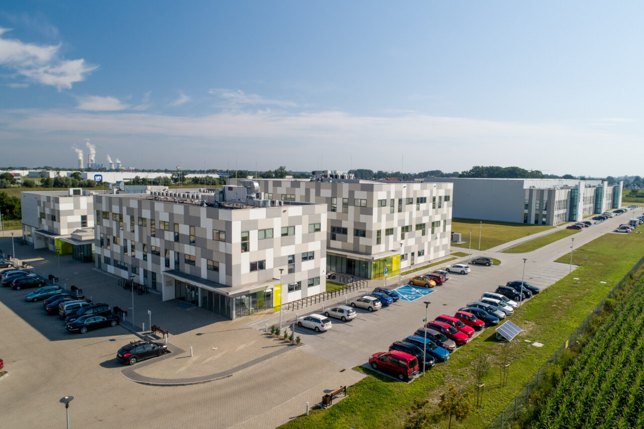 Park Naukowo-Technologiczny w Opolu — widok z lotu ptaka
