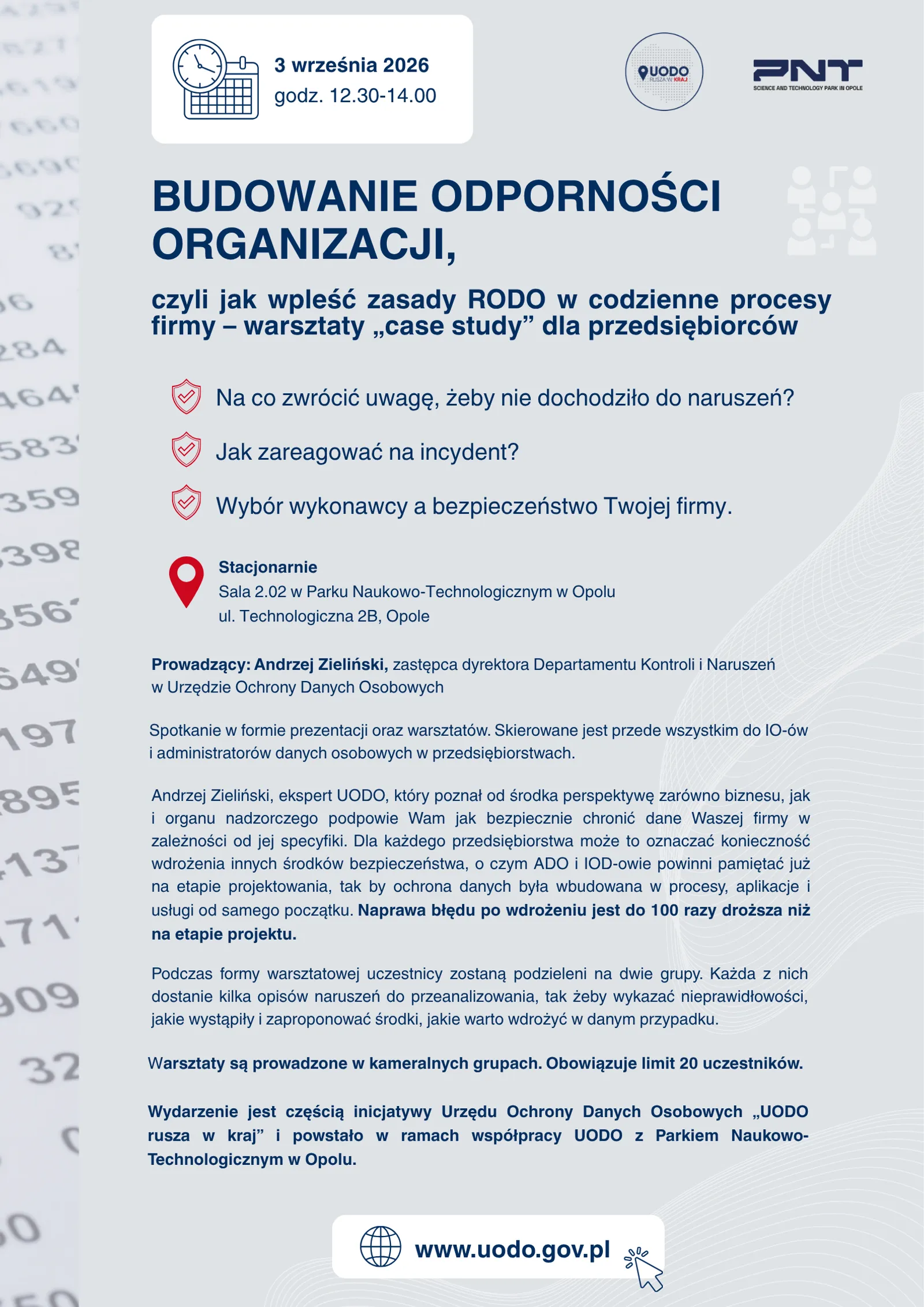 Budowanie Odporności Organizacji Plakat
